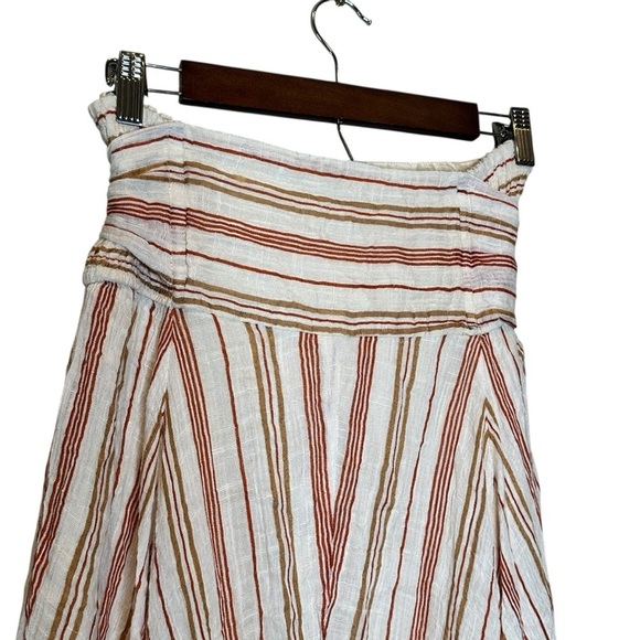 FP One Free People Giselle Tie Waist Handkerchief Ivory Lined Skirt Size Small - Picture 7 of 12